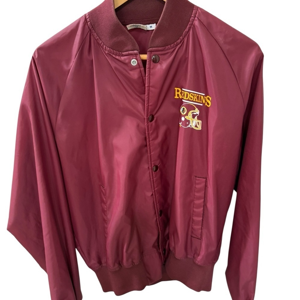 Washington Redskins Snap Button Front Size M Light Windbreaker jacket Logo